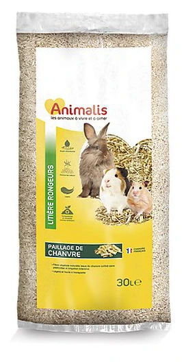 Animalis - Litière Paillage De Chanvre Pour Rongeur 2 Animalis - Litière Paillage De Chanvre Pour Rongeur