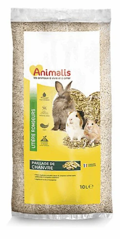 Animalis - Litière Paillage De Chanvre Pour Rongeur 6 Animalis - Litière Paillage De Chanvre Pour Rongeur -Magasin De Fournitures Pour Animaux De Compagnie 13437