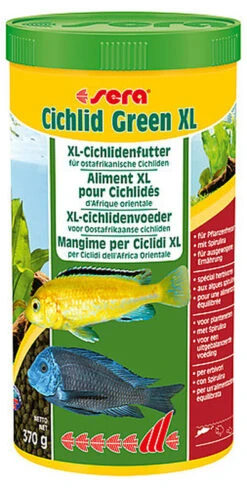 Sera - Aliments Cichlid Green XL Pour Cichlidés D'Afrique Orientale - 1L