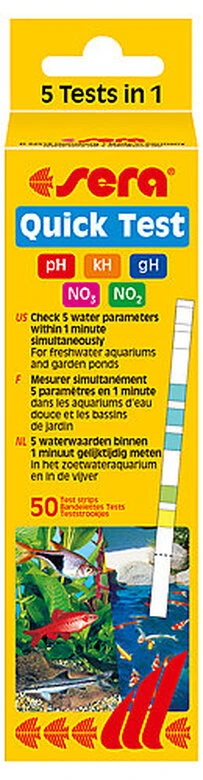 Sera - Testeur D'Eau En Bandelettes Quick Test Pour Aquarium Et Bassin - X50