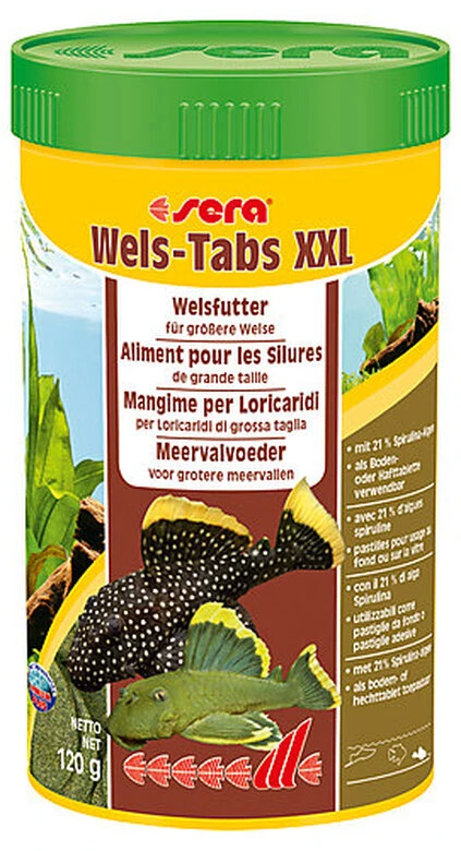 Sera - Aliments Wels-Tabs XXL Pour Les Silures De Grande Taille - 250ml 3 Sera - Aliments Wels-Tabs XXL Pour Les Silures De Grande Taille - 250ml