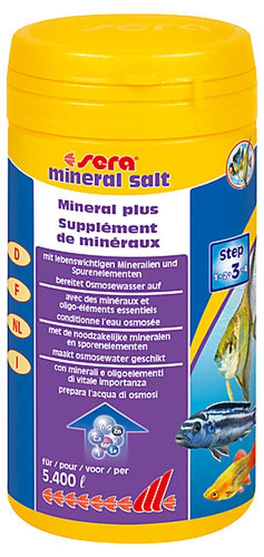 Sera - Conditionneur D'Eau Avec Minéraux Et Oligo-éléments Mineral Salt Pour Aquarium - 270g 3 Sera - Conditionneur D'Eau Avec Minéraux Et Oligo-éléments Mineral Salt Pour Aquarium - 270g