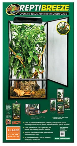 Zoomed - Terrarium ReptiBreeze Grillagé NT-13 Pour Reptiles