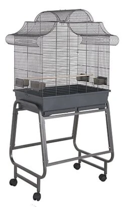 United Bird - Cage Trinita Avec Roulettes Pour Oiseaux - Anthracite