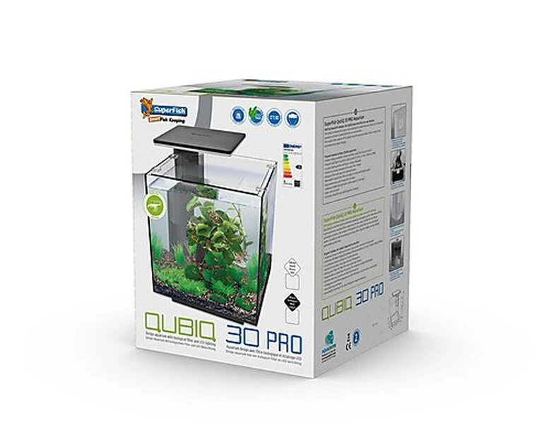 Superfish - Aquarium Equipé Qubiq Pro 30 Pour Poisson - Noir 3 Superfish - Aquarium Equipé Qubiq Pro 30 Pour Poisson - Noir