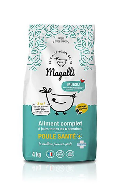 Magalli - Aliment Complet Poule Santé Pour Basse-cour - 4Kg 3 Magalli - Aliment Complet Poule Santé Pour Basse-cour - 4Kg