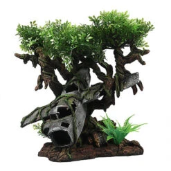 Terradel - Décoration Epave D'Avion Arbre Pour Aquarium