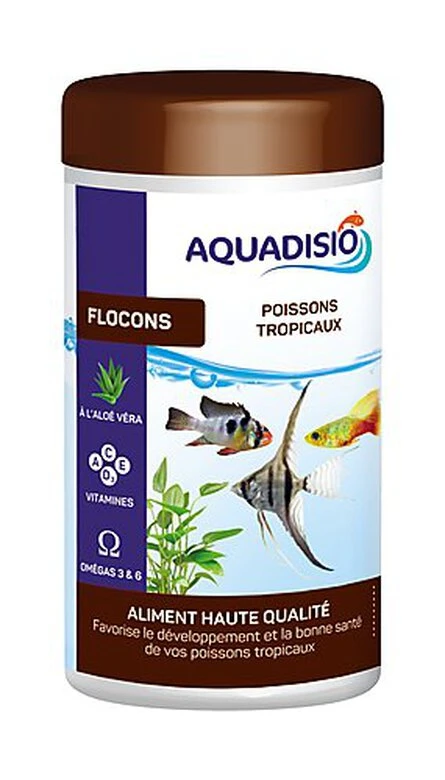 Aquadisio - Aliments Flocons Haute Qualité Pour Poissons Tropicaux - 1,2L 3 Aquadisio - Aliments Flocons Haute Qualité Pour Poissons Tropicaux - 1,2L
