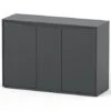 Aquatlantis - Meuble SPLENDID 120 Anthracite Pour Aquarium - 120x40x83cm -Magasin De Fournitures Pour Animaux De Compagnie 72863