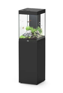 Aquatlantis - Aquarium + Meuble Led équipé AQUA TOWER 96 Blanc - 96L