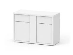 Aquatlantis - Meuble SUBLIME 120 Blanc Pour Aquarium - 120x50x83cm