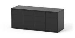 Aquatlantis - Meuble SUBLIME 200 Noir Pour Aquarium - 200x70x83cm