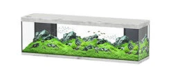 Aquatlantis - Aquarium SPLENDID 200 Led 2.0 Equipé Chêne Blanc - 500L