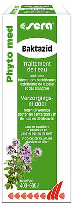 Sera - Traitement D'Eau Phyto Med Baktazid Pour Aquarium D'Eau Douce - 30ml