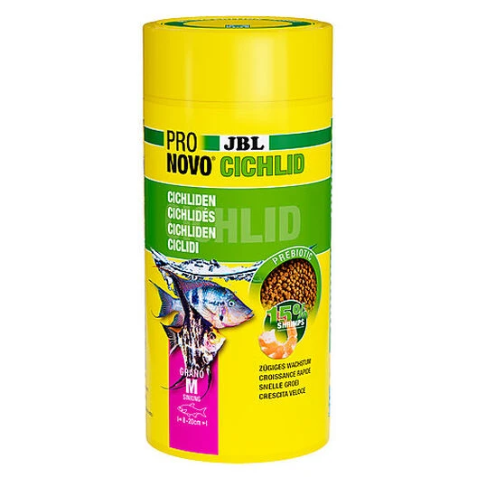 JBL - Aliment En Granulés Pronovo CICHLID GRANO M Pour Petit Discus - 1L 3 JBL - Aliment En Granulés Pronovo CICHLID GRANO M Pour Petit Discus - 1L