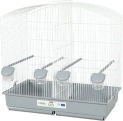Zolux - Cage Primo Cati Family Blanc Et Gris Pour Oiseaux - 70cm