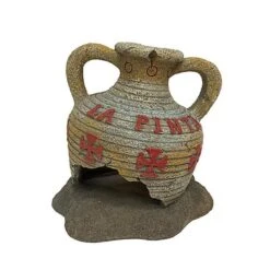Aquadella - Décoration AMPHORA LA PINTA Pour Aquarium - 11,3x10,5x11,4cm