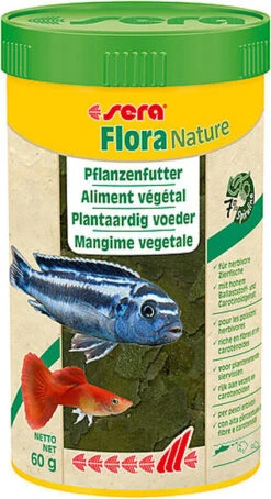 Sera - Aliment Végétal Flora Nature Pour Poissons D'Hornement Herbivores - 250ml