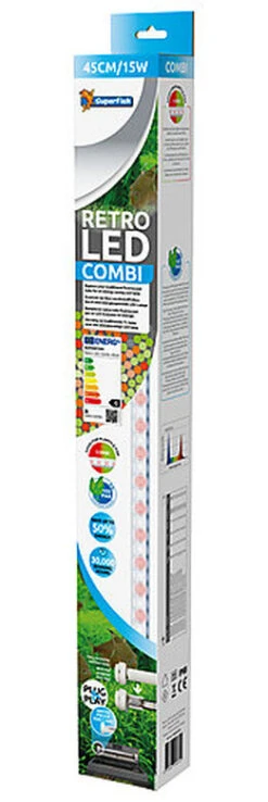 Superfish - Eclairage Retro Led Combi T8 Et T5 Pour Aquarium - 45cm/15W