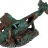 Aquadella - Décoration Avion Coulé Pour Aquarium - 17x12,5x11cm