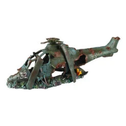 Aquadella - Décoration Hélicoptère 1 Pour Aquarium - 74,5x22,5x25cm