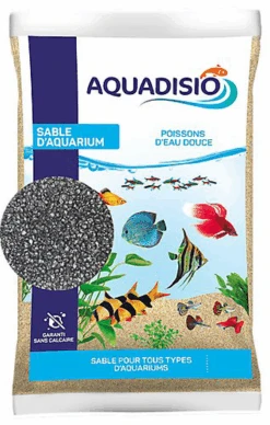 Aquadisio - Quartz Noir Pour Aquarium - 15Kg