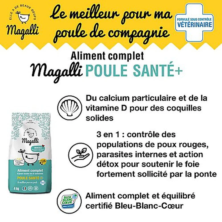 Magalli - Aliment Complet Poule Santé Pour Basse-cour - 4Kg 6 Magalli - Aliment Complet Poule Santé Pour Basse-cour - 4Kg – Image 4