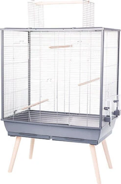 Zolux - Cage Neolife Gris Pour Oiseaux - 80cm
