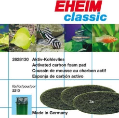 Eheim - Mousses De Charbon Pour Filtres D'Aquarium 2213 - X3